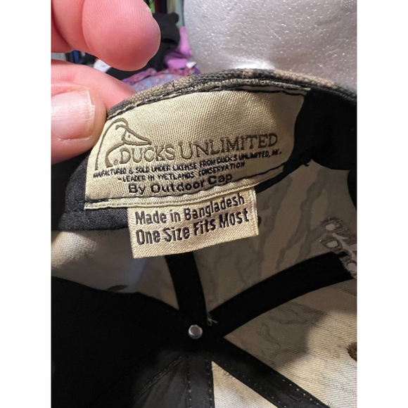 Men's Ducks Unlimited Camo Hat One Size - Picture 6 of 6